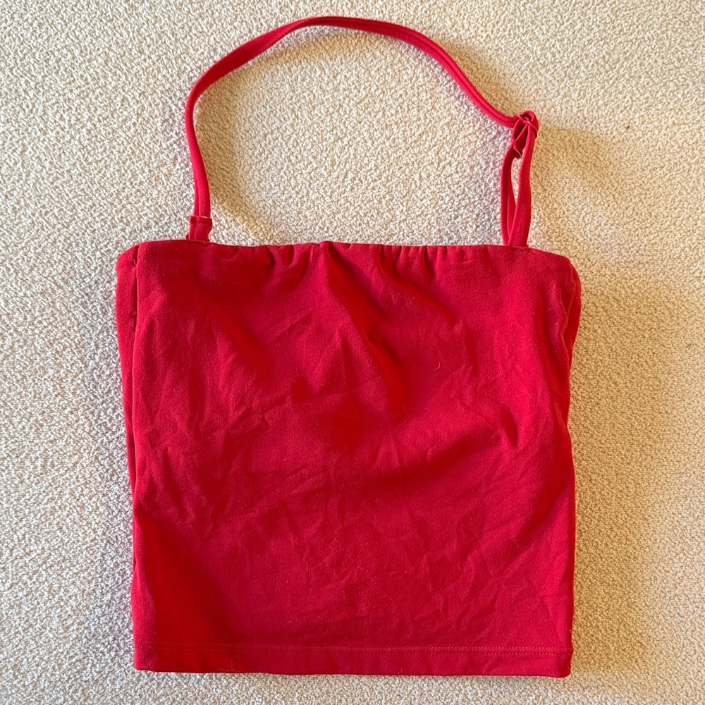 Buffbunny Red Strapless Crop